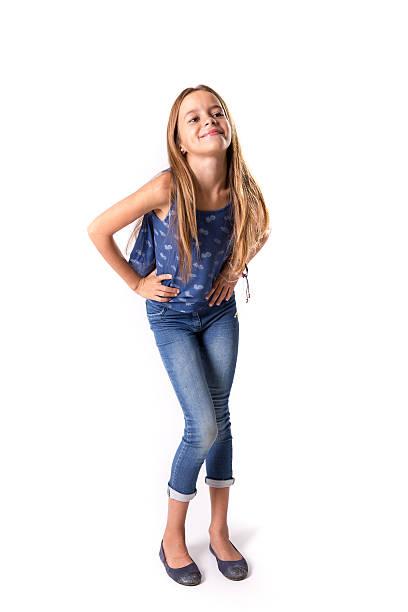 istock Young girl posing in jeans 499427560