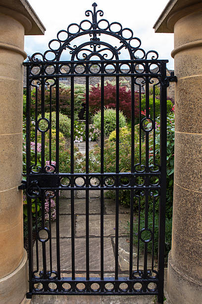 istock The iron gate to  garden 499429174