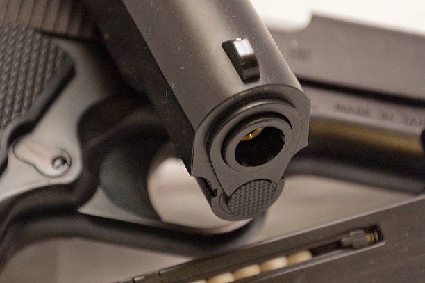 istock Airsoft pistols detail 499429524