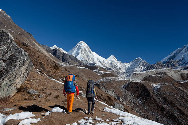istock Hiking in Himalaya mountains 499429664