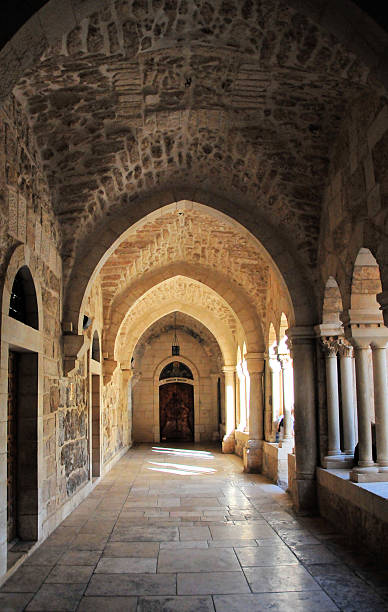 istock Bethlehem, West Bank: Franciscan Monastery cloister, St. Catheri 499431242