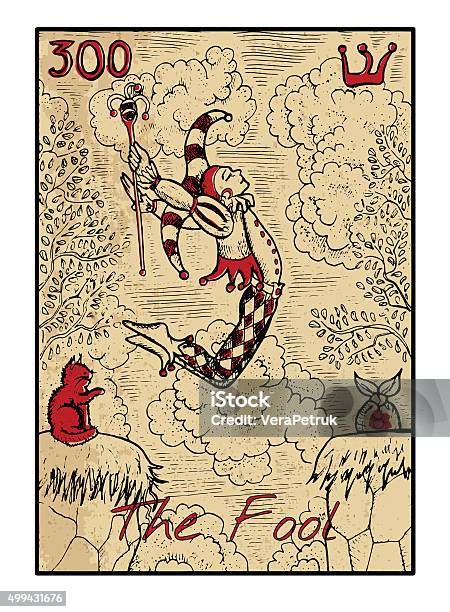 The Fool The Tarot Card In Color Stock Illustration - Download Image Now - Tarot Cards, Fool, Playing Card