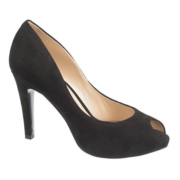 istock Fashion female shoe on white 499431747