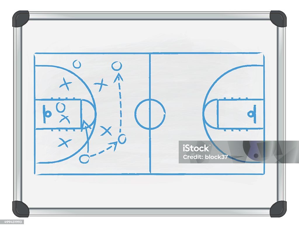 Quadro de basquetebol - Royalty-free Basquetebol arte vetorial