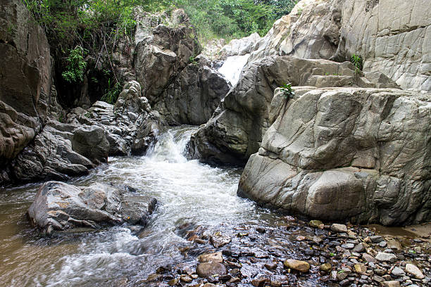 istock rock river view from Dipilto, Ocotal, Nicaragua 499433312
