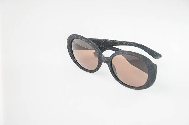 istock Women's black sunglasses isolated on white 499435923