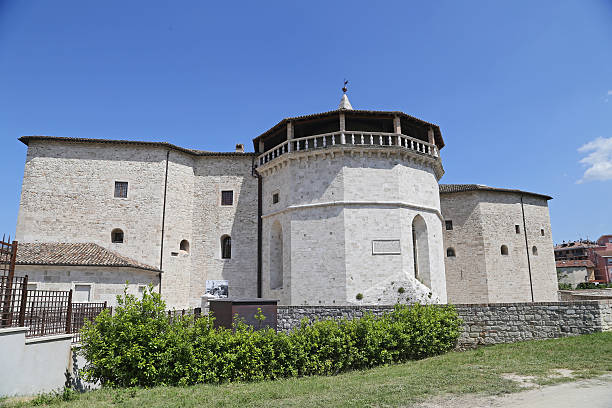 Malatesta Fortaleza-Ascoli Piceno - fotografia de stock