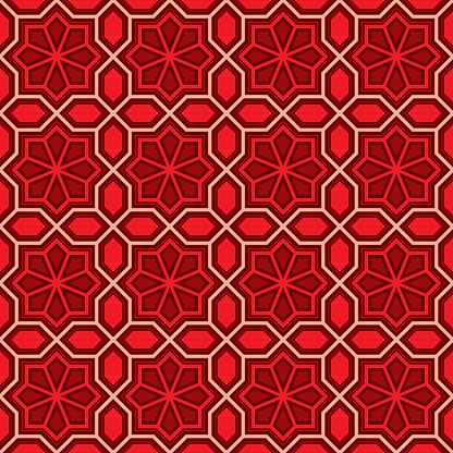 Octagonal Geometric Pattern Stock Illustration - Download Image Now ...