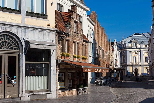 istock houses and bridges in Brugge 499448625