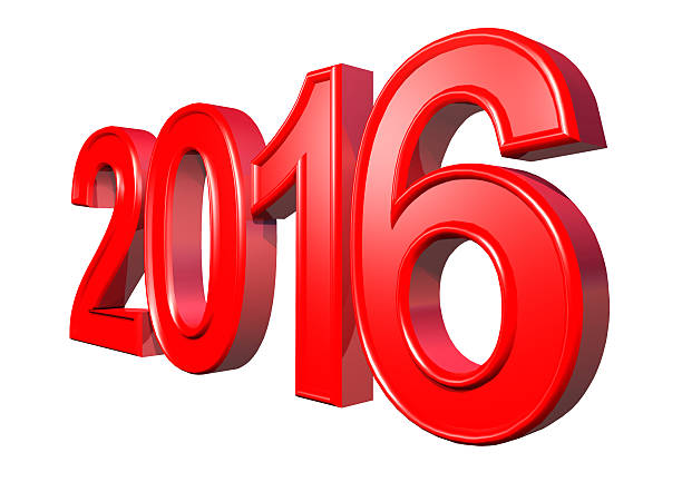 istock red text - Happy New Year 2016, isolated 499448936
