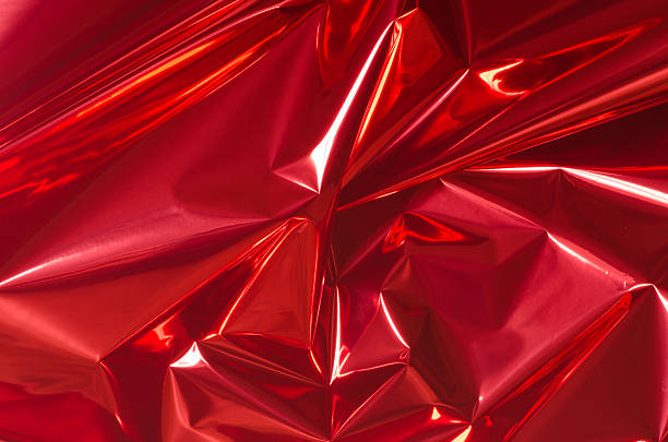 red foil background stock photo