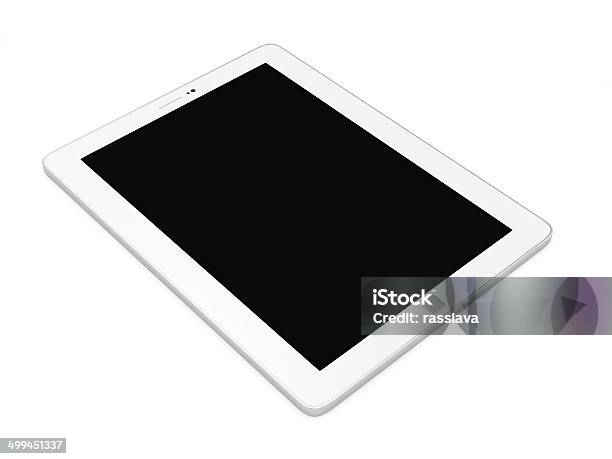 Moderno Tablet Pc Con Pantalla En Blanco Aislado Sobre Fondo Blanco Foto de stock y más banco de imágenes de Aplicación para móviles