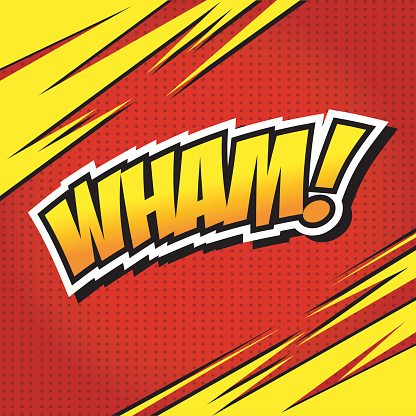 Waam Cartoon Wham Comic Speech Bubble Cartoon Stock Illustration - Download Image ...