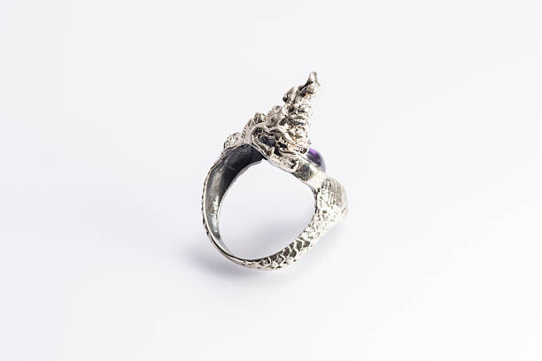 istock Local jewelry containing silver, gold and stone by handmade. 499452312