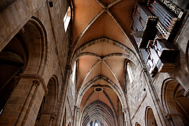 Arched ceilings of Bamberg Cathedral, Germany