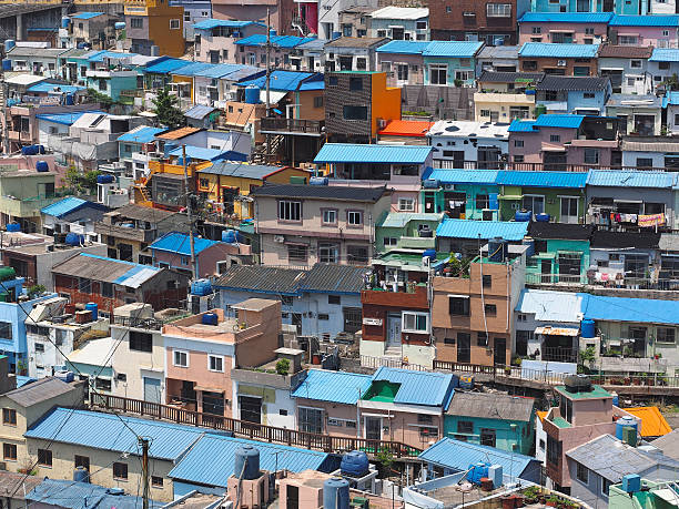 istock suburban house rooftop view. 499453706