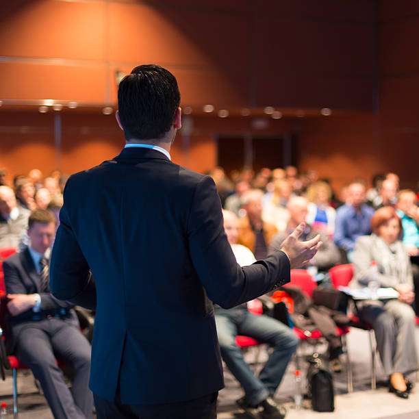 istock Speaker at Business Conference and Presentation. 499453783