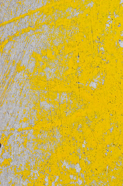istock Yellow on the old cement wall backgrounds 499455004