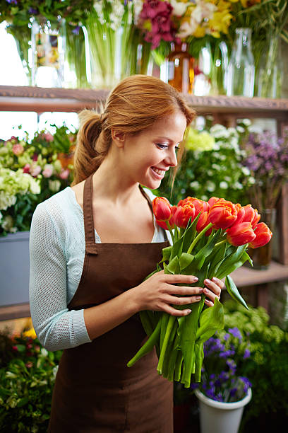 istock Smell of fresh tulips 499456430