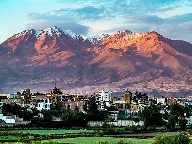 istock Arequipa, Peru with its iconic volcano Chachani 499458208