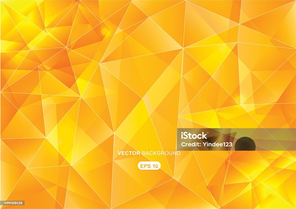 Yellow Abstract Geometric Vector Yellow Abstract Geometric Background With Polygons Stock Illustration ...