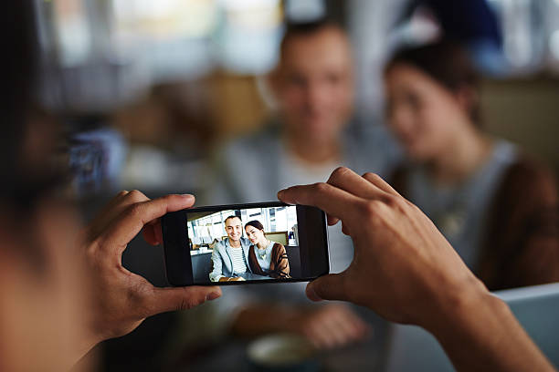 istock Photo on mobile phone 499460044