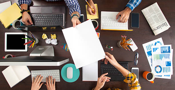 Business People Working on an Office Desk