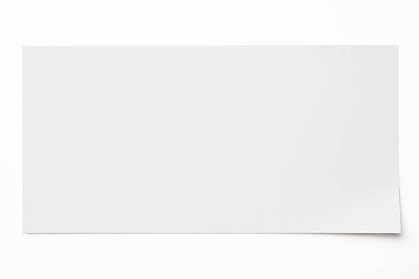 istock Isolated shot of blank paper on white background with shadow 499460812