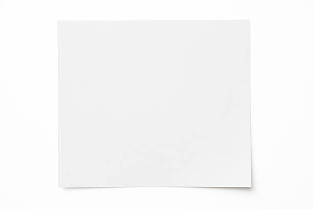 istock Isolated shot of blank paper on white background with shadow 499462048