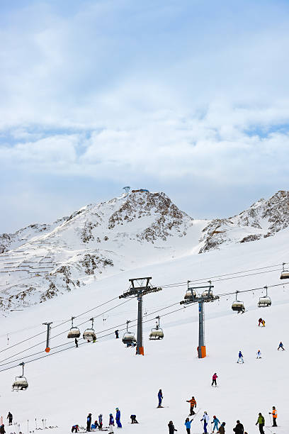Ski lift. Cheget Mount. Russia. Caucasus.