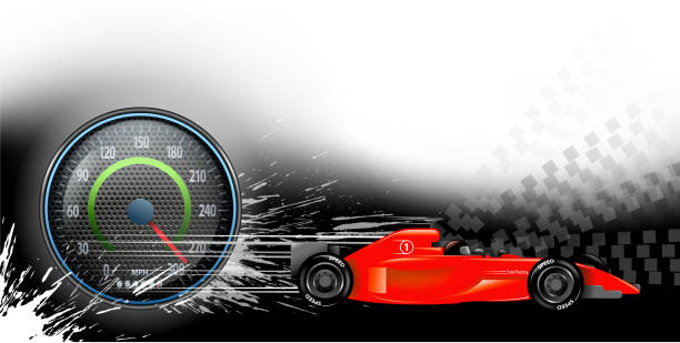 illustrations, cliparts, dessins animés et icônes de faire la course de fond - steering wheel motorized sport stock car racecar