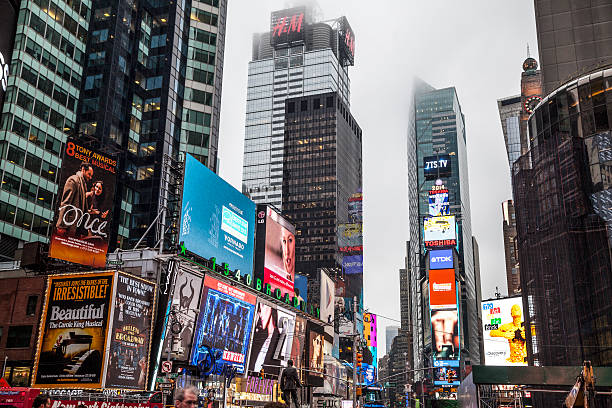Times square billboard on the buildings