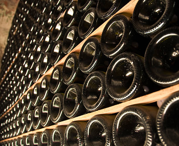 istock Bottles of wine in a cellar 499463953