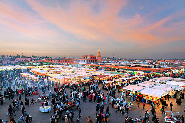 istock Evening Djemaa El Fna Square, Marrakech, Morocco 499468399