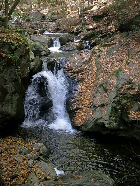 cascade de sages gorge - massachusetts landscape new england spring photos et images de collection