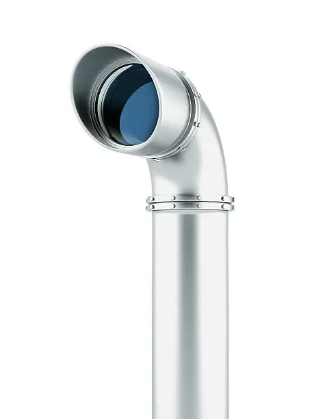 metal periscope  isolated on a white background. 3d render