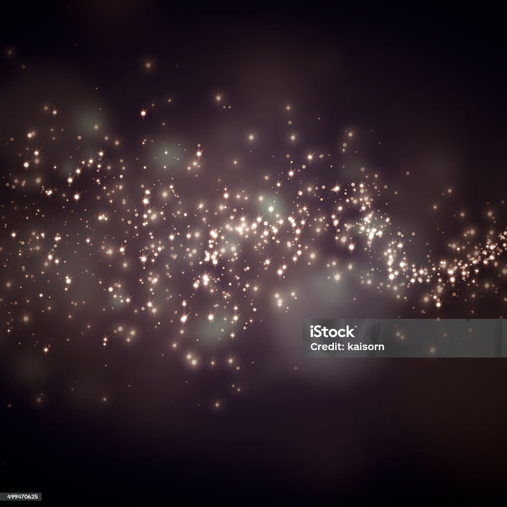 Scintillanti stelle su sfondo bokeh - Foto stock royalty-free di Raggiante