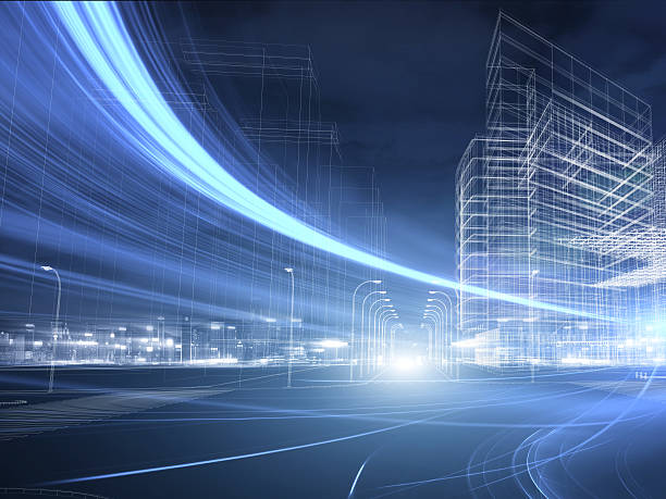 istock Urban highway traffic at night 499476626