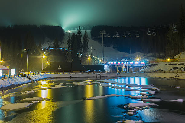 istock Ski resort in the evening 499478962