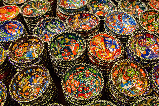 istock Brightly colored porcelain bowl 499479704