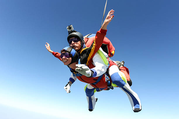 istock Skydiving photo. Tandem. 499480916