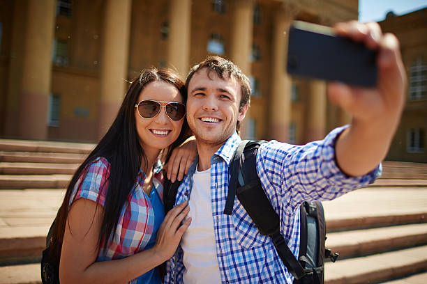 istock Selfie of couple 499481108