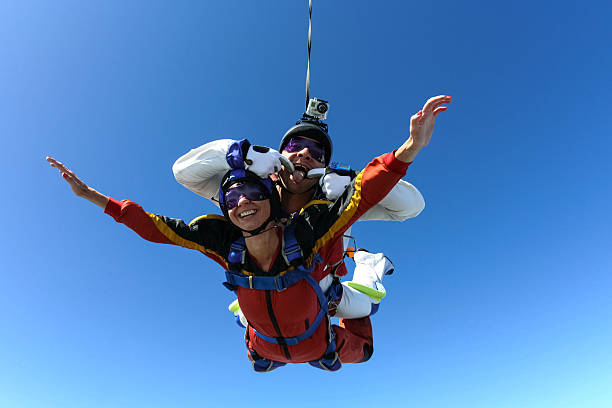 istock Skydiving photo. Tandem. 499481204