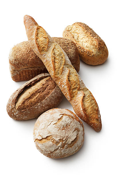 istock Bread: Variety of Breads Isolated on White Background 499482084