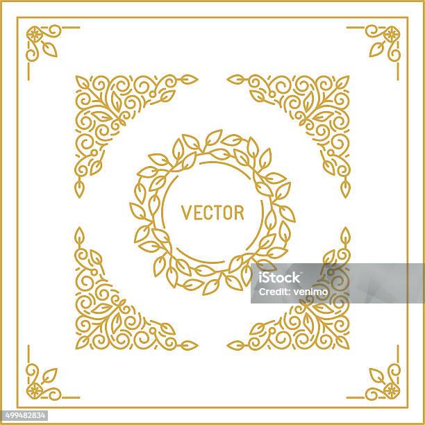 Vector Abstract Monogram Template Stock Illustration - Download Image ...