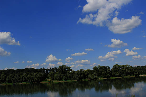 istock Landscape of river and blue sky 499483280