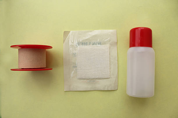 istock Bandage and gauze - first aid concept 499485608