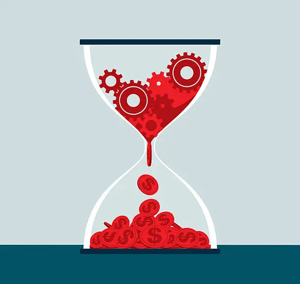 Vector illustration of Hourglass