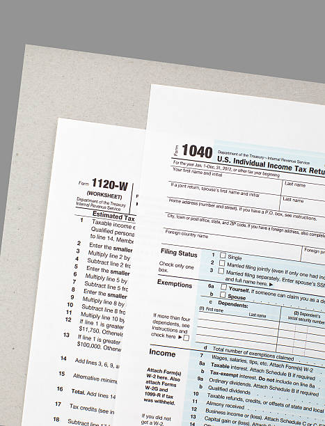 istock Close - up U.S. income tax form 499488558