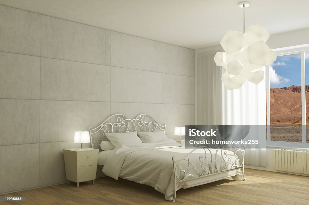 hotel room Illustration of an hotel room 2015 Stock Photo